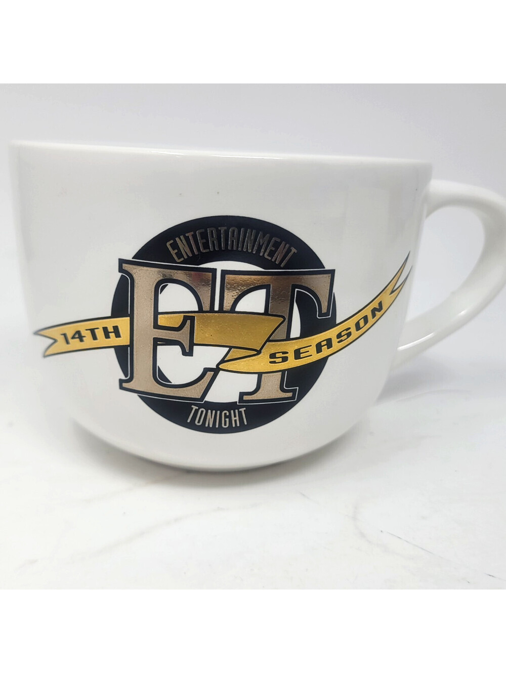 Entertainment Tonight 14th Season Promo Large Coffee Mug Vintage TV Show ET Crew